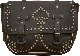 (���֥륢���륨��) RRL �����ꥢ��쥶�� ���ɥ�Хå� �����å� ��� �֥�å� Embossed Leather Saddle Bag