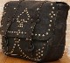 (���֥륢���륨��) RRL �����ꥢ��쥶�� ���ɥ�Хå� �����å� ��� �֥�å� Embossed Leather Saddle Bag