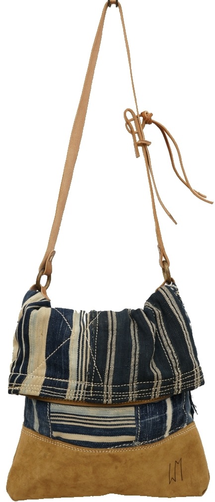 Waltzing Matilda �ϥ�ɥᥤ�� ���եꥫ�� ����ǥ��� ��å��󥸥㡼 �Хå� No.1 Indigo Slouch Bag