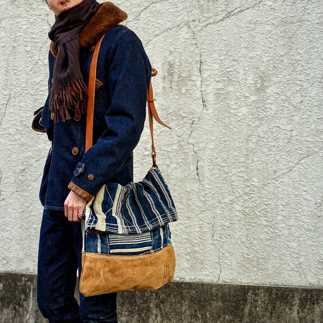 Waltzing Matilda �ϥ�ɥᥤ�� ���եꥫ�� ����ǥ��� ��å��󥸥㡼 �Хå� No.1 Indigo Slouch Bag