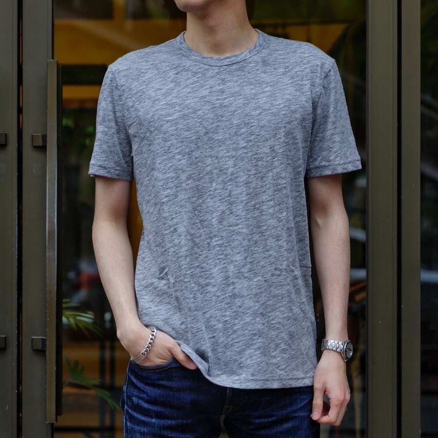 FAHERTY BRAND (�ե���ƥ� �֥���) ��������� ���롼�ͥå� T����� ���ߤꥰ�졼 ���