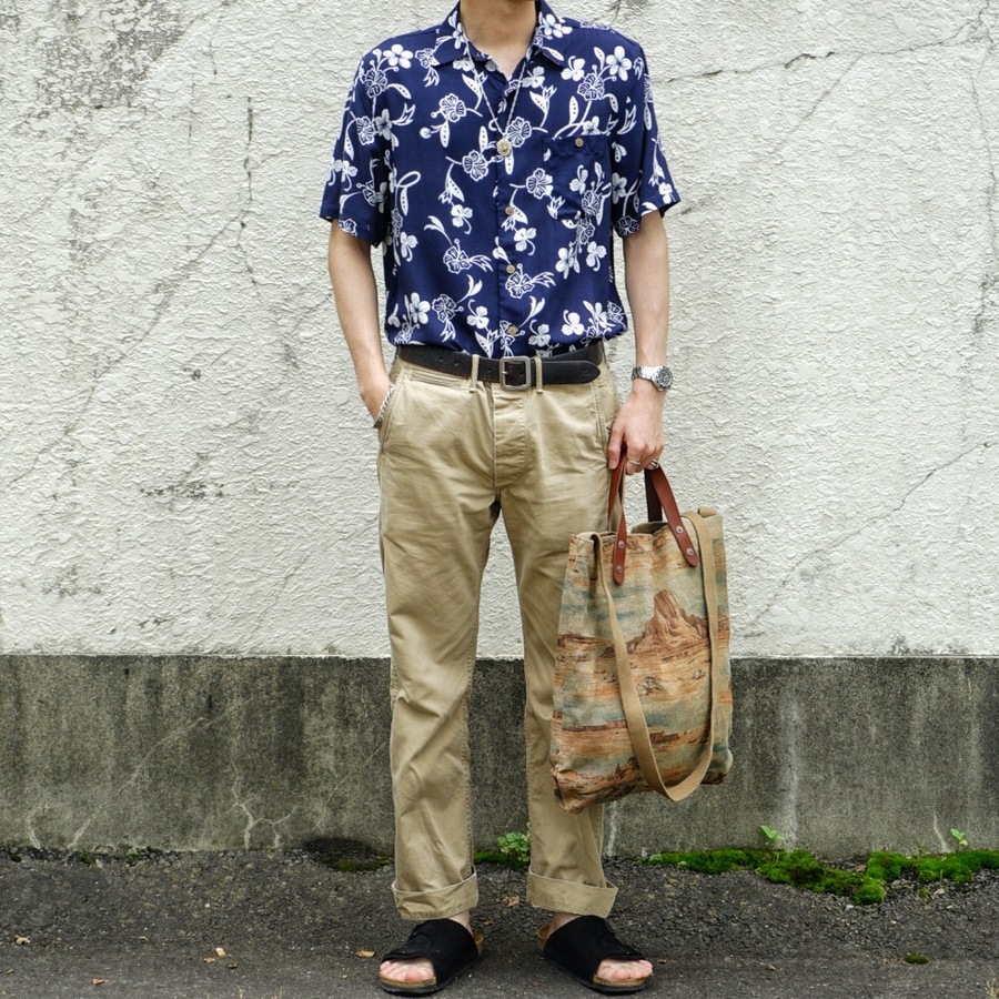 RRL(ダブルアールエル) プリンテッド キャンバス マーケット トート ...
