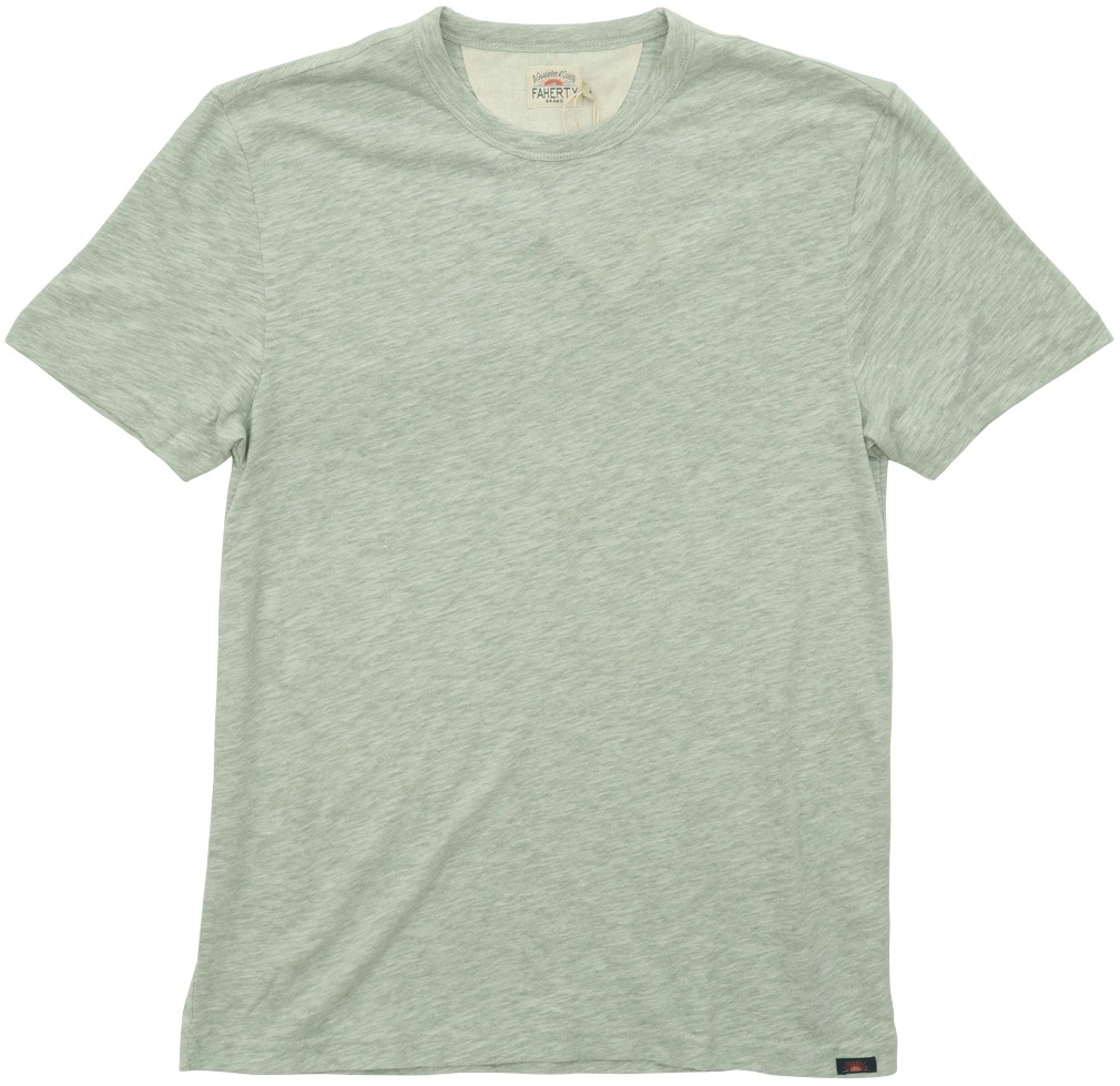 FAHERTY BRAND (�ե���ƥ� �֥���) ��������� ���롼�ͥå� T����� ���ߤꥰ�꡼�� ��� Pedlow Green