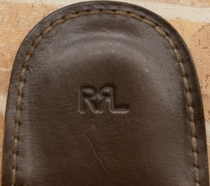 (���֥륢���륨��) RRL �֥饤�ɥ�쥶�� ������� Burnished Leather Flip-Flop