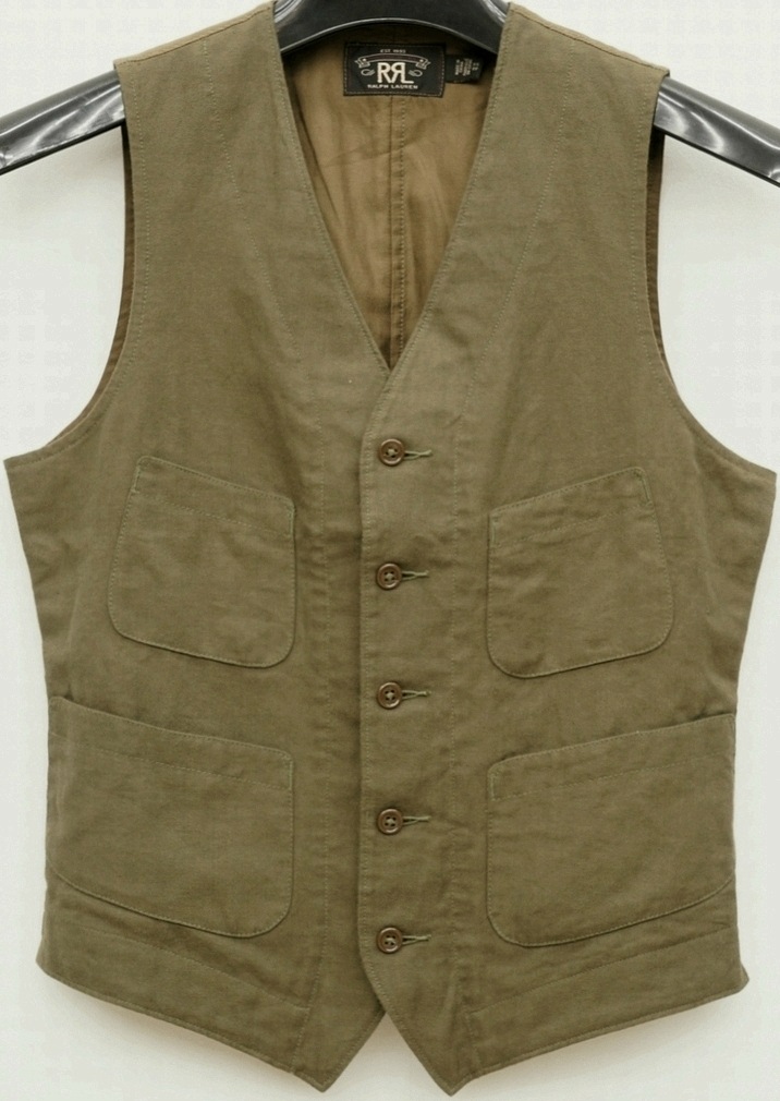 (֥륢륨) RRL åȥ֥ ٥ ꡼  Cotton-Blend Twill Vest