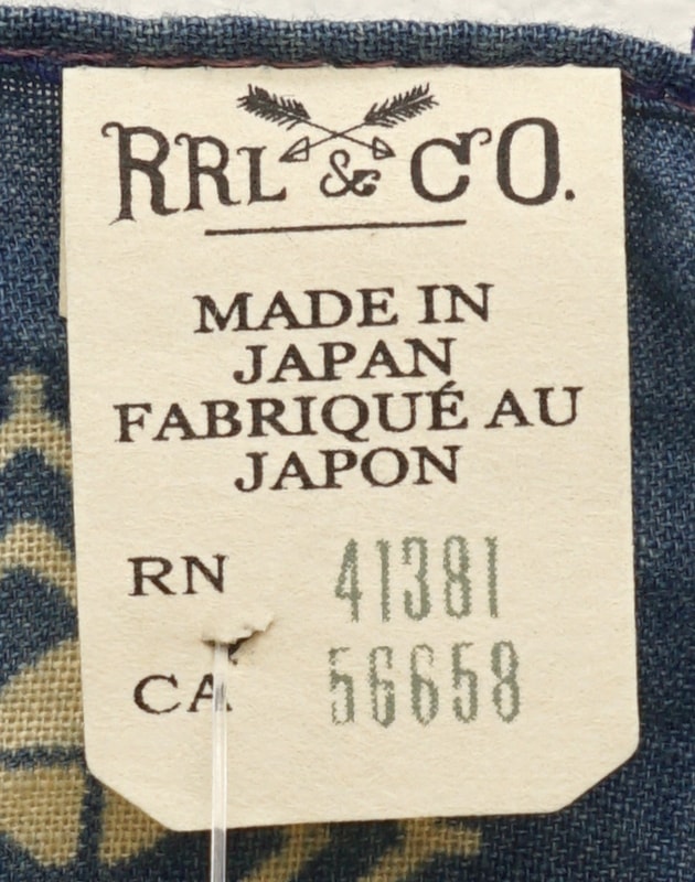 �ʥ��֥륢���륨��) RRL ������ �������� �ɥå� �Х���� Scarf made in japan