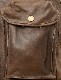 (���֥륢���륨��) RRL �쥶�� Mitchell �Хå��ѥå� �֥饦�� ��� Leather Backpack