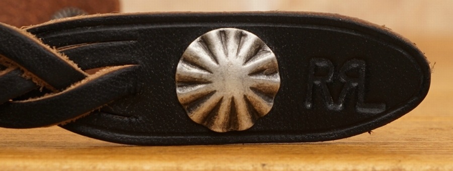 (���֥륢���륨��) RRL �����ꥢ��쥶�� ������� �쥶�� �֥쥹��å� �֥�å� Leather Concho cuff