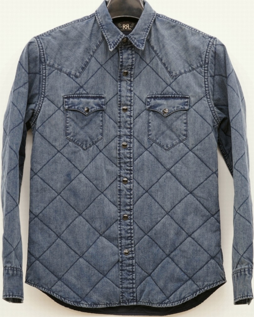 (ダブルアールエル) RRL インディゴ ウエスタン シャツ ジャケット メンズ Indigo Shirt Jacket--GARYU- ラルフローレン・RRL通販サイト