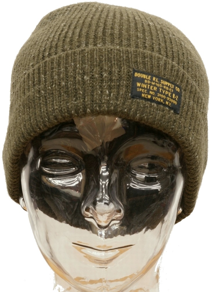 (���֥륢���륨��) RRL ���åȥ� ������ �����å� ����å� ���꡼�� ��� Cotton-Wool Watch Cap Olive