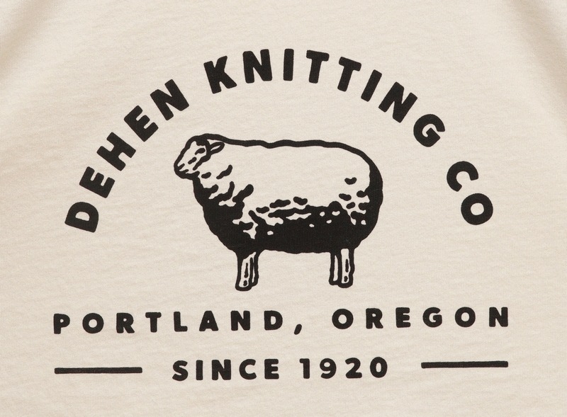 Dehen 1920(�ǡ��إ�) ���� & ������ �����꡼��ץ��� T����� �ʥ����� ������ Made In USA Dehen Knitting Co. Tee Natural