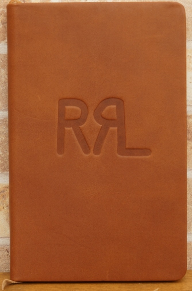 ダブルアールエル) RRL Riley カーフスキン ノートブック Leather Note