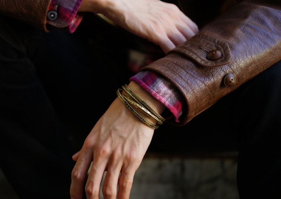 LHN Jewelry(���륨�������� ���奨�꡼) �ƹ��� �ϥ�ɥᥤ�� ����� �Х󥰥� �֥饹 Tosca Cuff Brass