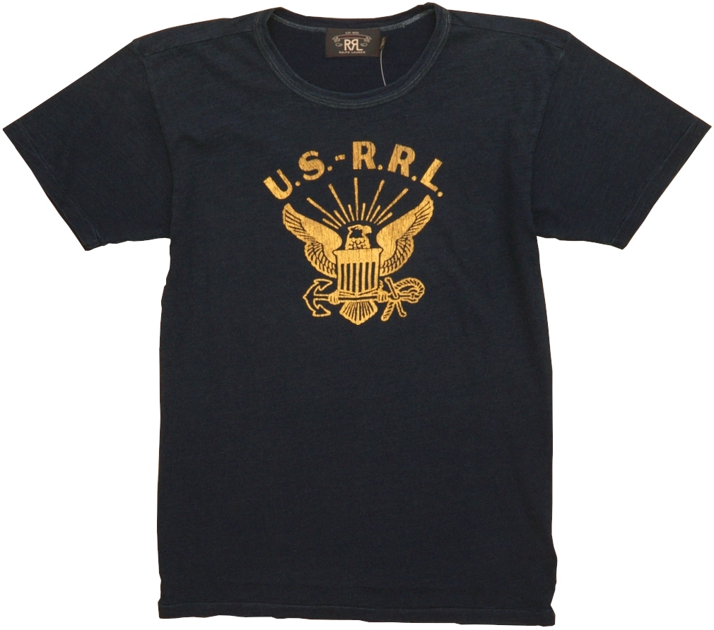 RRL インディゴ染めイーグルスウェット　USA製 RRL ダブルアールエル Indigo Dyed Cotton Sweatshirt