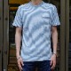 FAHERTY BRAND (�ե���ƥ� �֥���) �������� �ܡ����� �ݥ��å� T����� �饤�ȥ����å��� ����ǥ��� ��� Light Wash Indigo Stripe