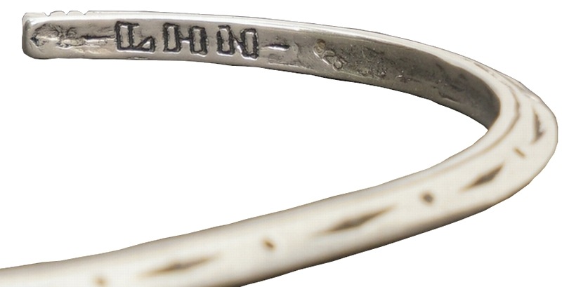LHN Jewelry(���륨�������� ���奨�꡼) �ƹ��� �ϥ�ɥᥤ�� ����С� �Х󥰥� Tosca Cuff Silver