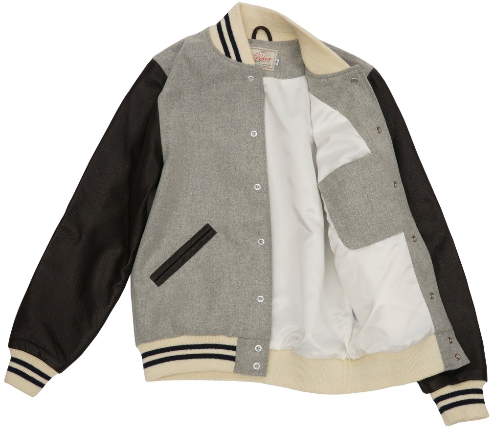 Dehen 1920(ǡإ) Сƥ 㥱å 쥶 ꡼  ȥ󥦡ϻ 졼 x ֥饦  ꥫ Varsity Jacket