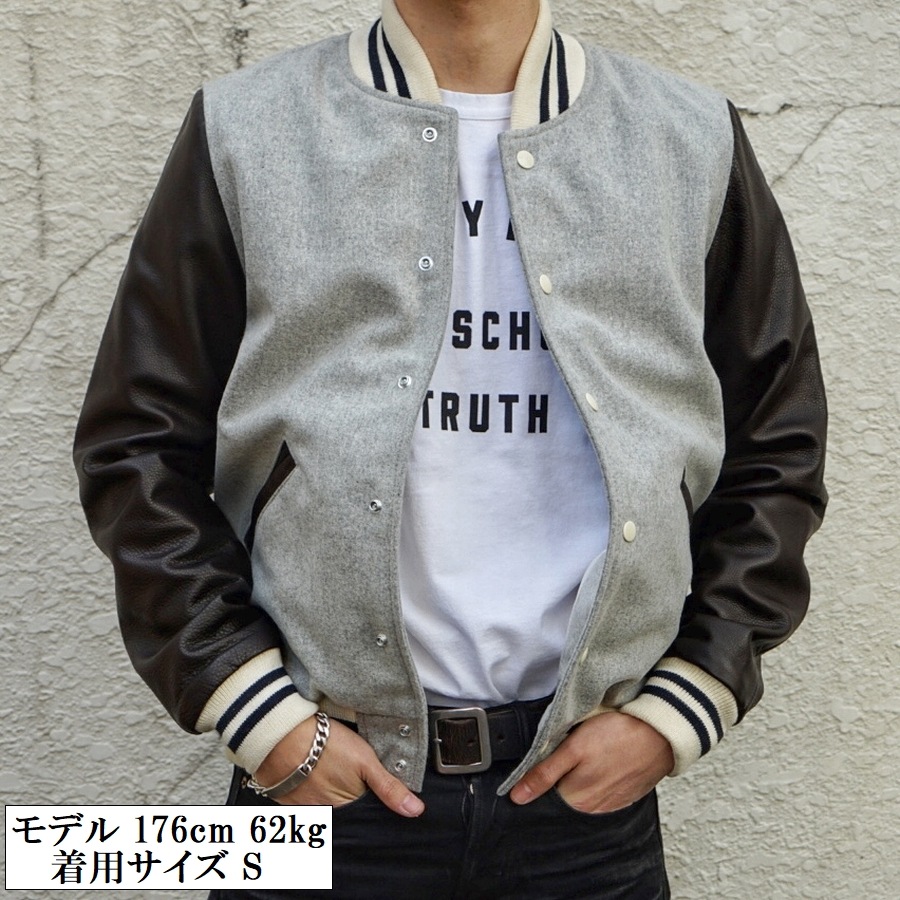 Dehen 1920(ǡإ) Сƥ 㥱å 쥶 ꡼  ȥ󥦡ϻ 졼 x ֥饦  ꥫ Varsity Jacket