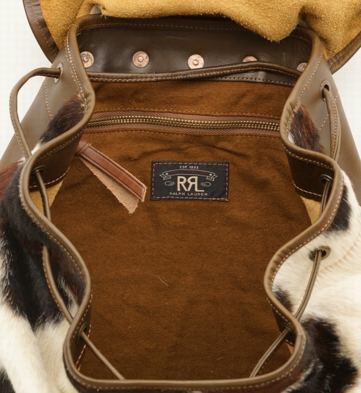 (���֥륢���륨��) RRL �����ꥢ��쥶�� ������ �إ� ���å����å� ��� Calf Hair Rucksack