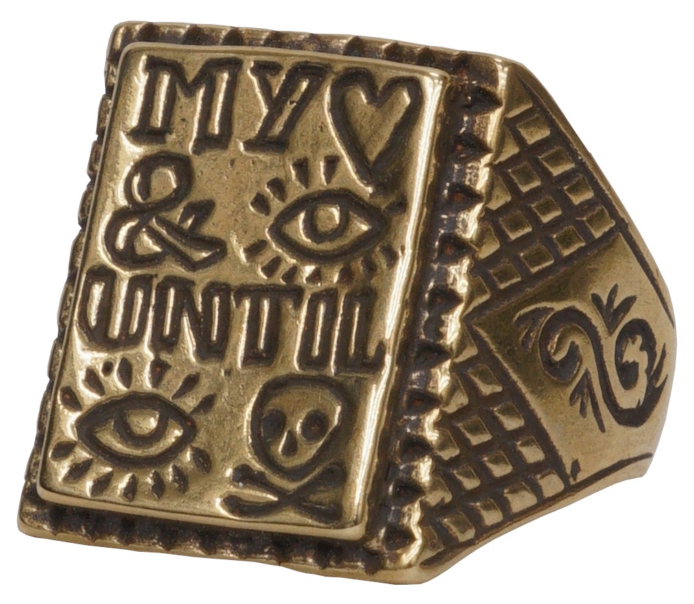 LHN Jewelry(���륨�������� ���奨�꡼) ����ꥫ�� �ϥ�ɥᥤ�� ��� My Heart And I Until I Die Ring ��� ��˥��å��� ��� Brass