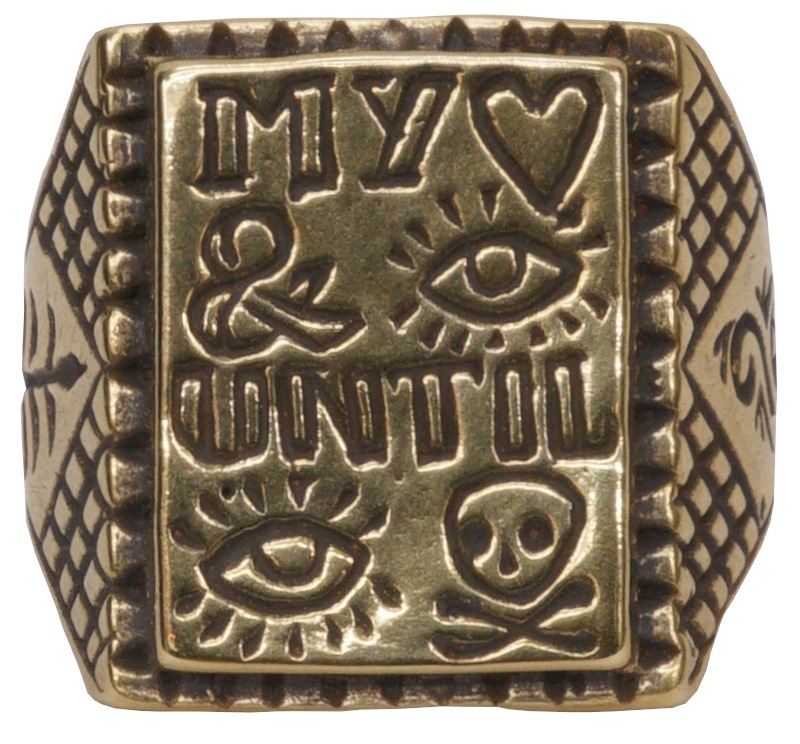 LHN Jewelry(���륨�������� ���奨�꡼) ����ꥫ�� �ϥ�ɥᥤ�� ��� My Heart And I Until I Die Ring ��� ��˥��å��� ��� Brass