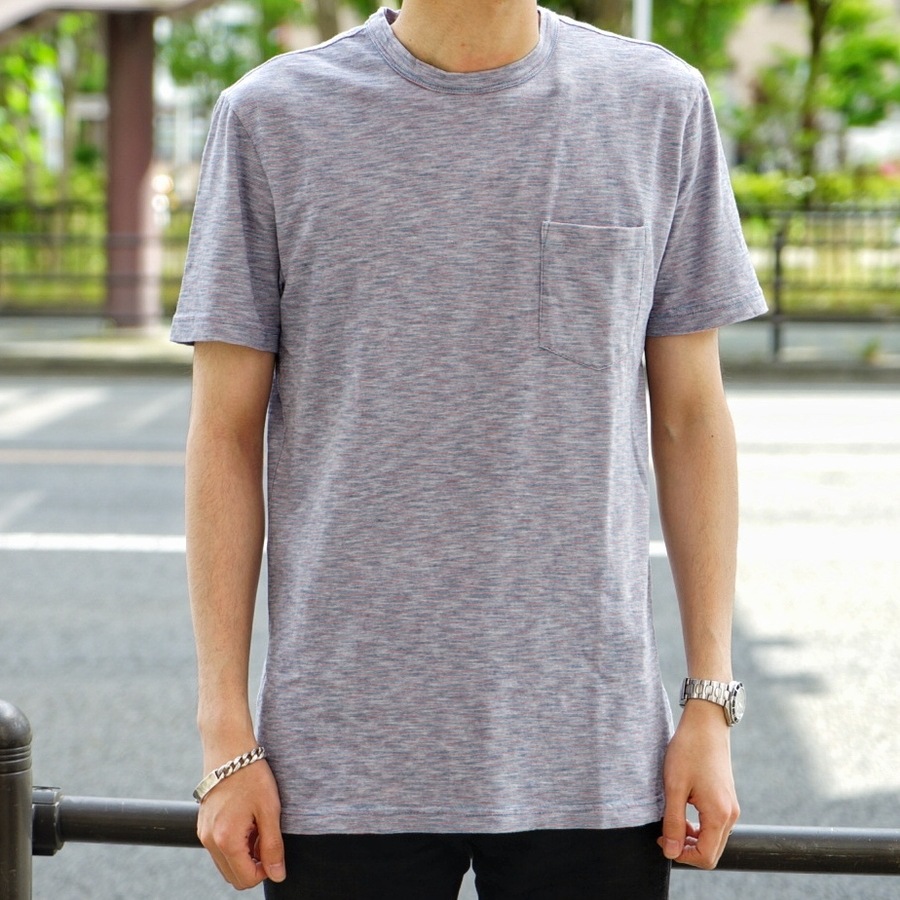 FAHERTY BRAND (�ե���ƥ� �֥���) �������� �ܡ����� �ݥ��å� T����� ����ǥ��� x ��å� ��� Red Sun Indigo Tee