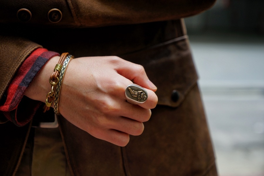 LHN Jewelry(���륨�������� ���奨�꡼) �ϥ�ɥᥤ�� ����ꥫ�� Palm Cuff �Х󥰥� �֥쥹��å� ����С� ��� ��ǥ����� ��˥��å��� Silver