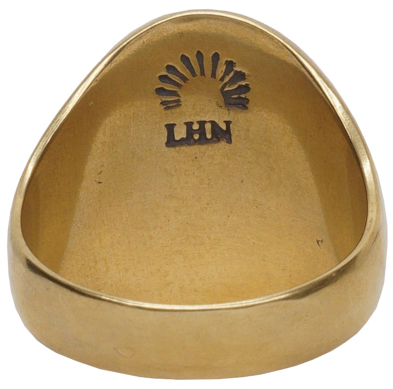 LHN Jewelry(���륨�������� ���奨�꡼) ����ꥫ�� Tiki God Signet ��� ��� ��� ��˥��å��� Brass Ring
