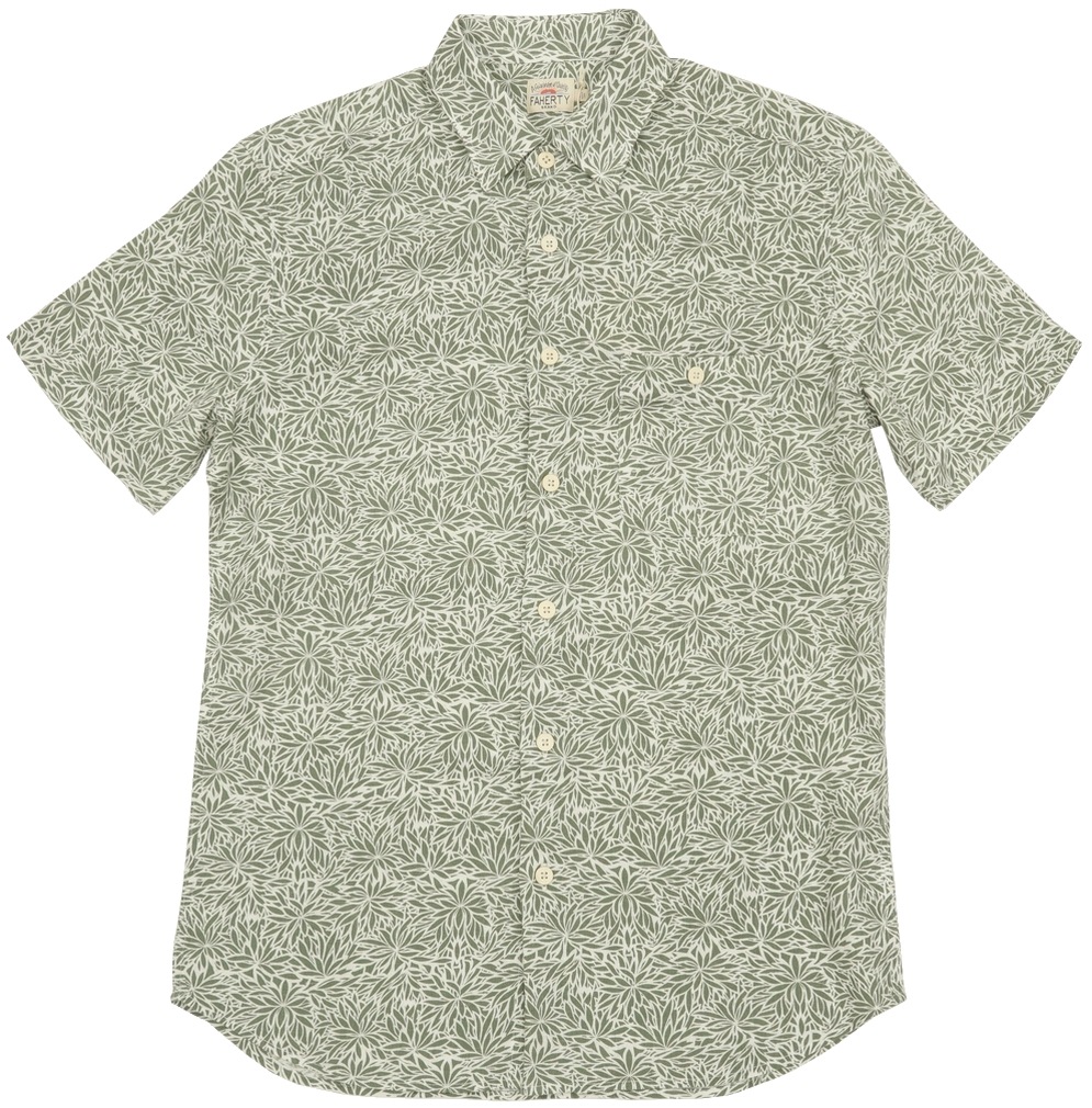 FAHERTY BRAND (�ե���ƥ� �֥���) ��ͥ�֥��� Island Ⱦµ ����� ���� ���꡼�� x �ۥ磻�� ���