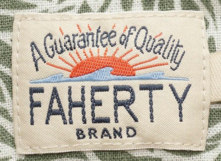 FAHERTY BRAND (�ե���ƥ� �֥���) ��ͥ�֥��� Island Ⱦµ ����� ���� ���꡼�� x �ۥ磻�� ���