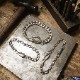 LHN Jewelry(���륨�������� ���奨�꡼) ����ꥫ�� �ϥ�ɥᥤ�� ����С��� Hiapo �������� �֥쥹��å� ��� ��˥��å��� Chain Bracelet Silver