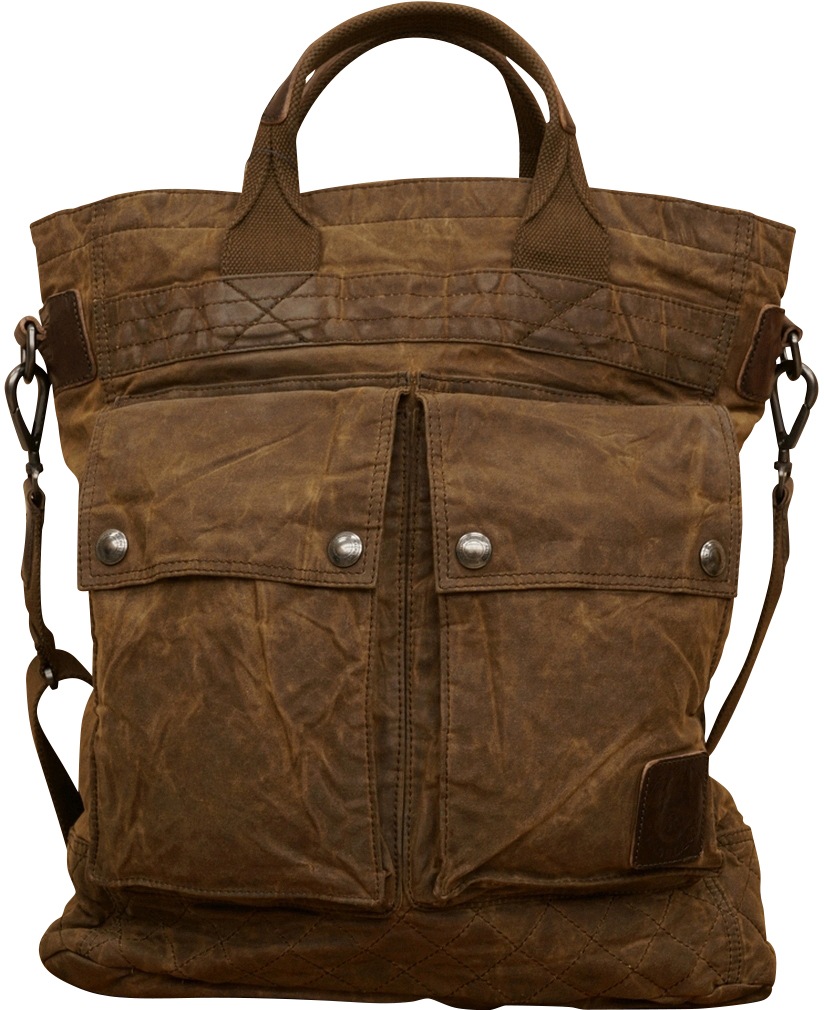 ラルフローレン) Ralph lauren ワックス加工 キャンバス トート バッグ