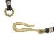 LHN Jewelry(���륨�������� ���奨�꡼) Made In USA �ϥ�ɥᥤ�� Hook and Oval Bracelet Brass �쥶�� x ��� �ܳ� �֥쥹��å� ��� ��˥��å���
