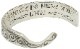 LHN Jewelry(���륨�������� ���奨�꡼) �ƹ��� �ϥ�ɥᥤ�� ����С� ���ߥ��� ���� �Х󥰥� �֥쥹��å� Straight Razor Cuff Silver
