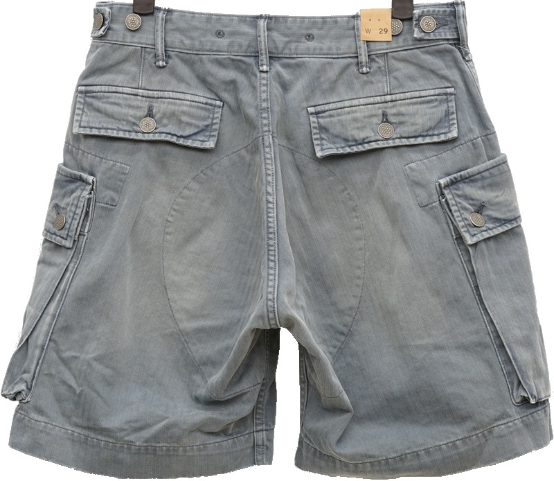 (���֥륢���륨��) RRL ���åȥ� ������ ���硼�� ���硼�ȥѥ�� �ե����ǥ� �֥롼 ��� Cotton Cargo Short Faded Blue