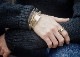 LHN Jewelry(���륨�������� ���奨�꡼) Made In USA �ϥ�ɥᥤ�� Hiapo Hook Bracelet ���쥶�� x ����С� �ܳ� �֥쥹��å� ��˥��å���