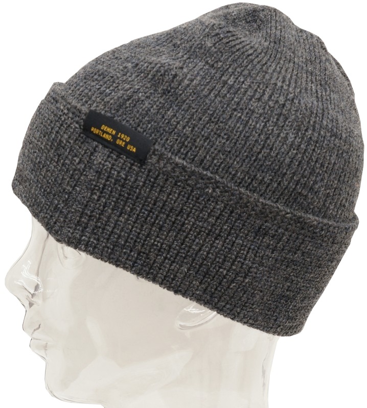 Dehen 1920(�ǡ��إ�) Made In USA ������ �˥å� �����å� ����å� ���㥳���� ��� ����ꥫ�� Wool Knit Watch Cap Charcoal