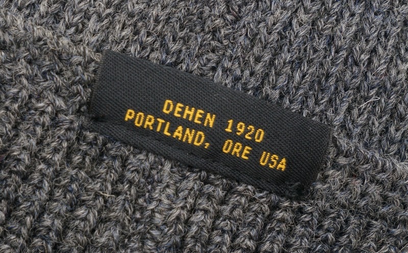 Dehen 1920(�ǡ��إ�) Made In USA ������ �˥å� �����å� ����å� ���㥳���� ��� ����ꥫ�� Wool Knit Watch Cap Charcoal