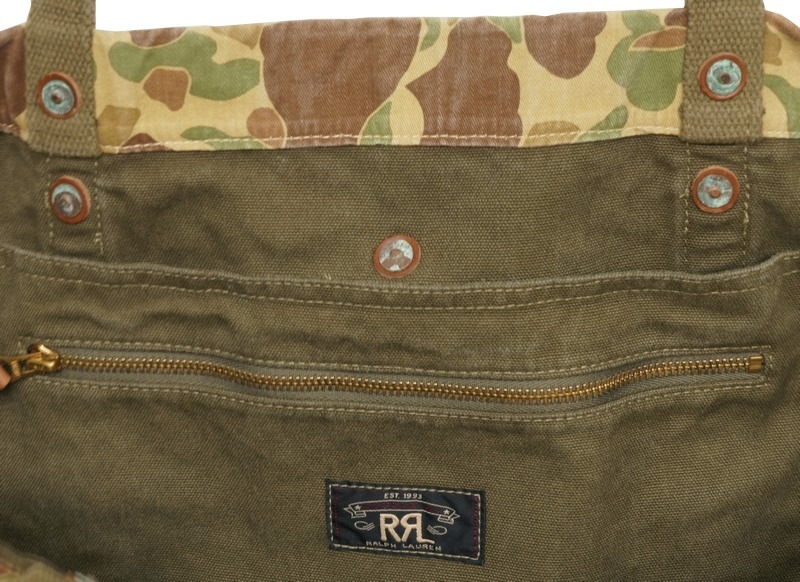 (���֥륢���륨��) RRL ���� �ĥ��� �ȡ��� �Хå� ��� �˽����� Camo Tote �º�