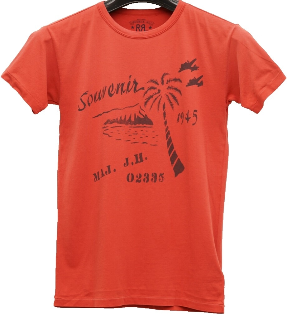 【RRL】コットンジャージー グラフィック ロゴ 半袖 Tシャツ ウィンブルドン グラフィック コットン ジャージー Tシャツ