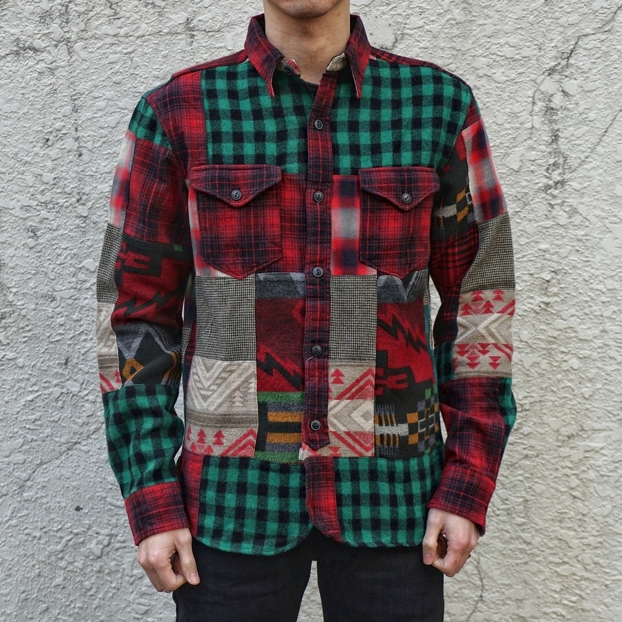 (֥륢륨) RRL ѥå ץå   Patchwork Plaid Workshirt