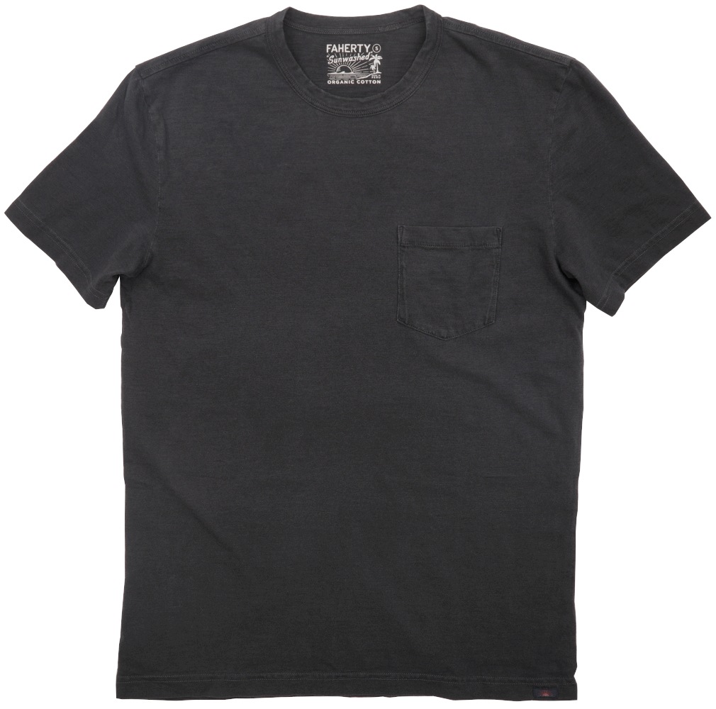 FAHERTY BRAND (�ե���ƥ� �֥���) Sunwashed �������˥å����åȥ� �ݥ��å� T����� �������ȥ��� �����å���ɥ֥�å� ���