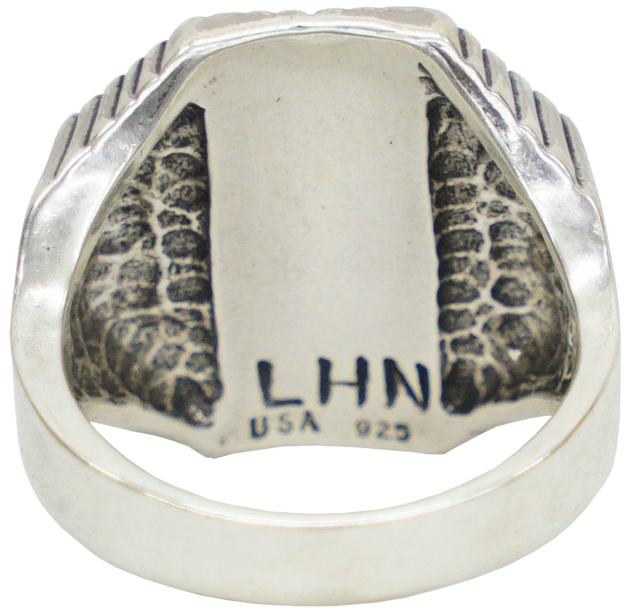 LHN Jewelry(���륨�������� ���奨�꡼) Made In USA �ϥ�ɥᥤ�� ����С� x ���˥��� ����ڥǥ����� ��� ����С� Carpe Diem Ring Silver Onyx