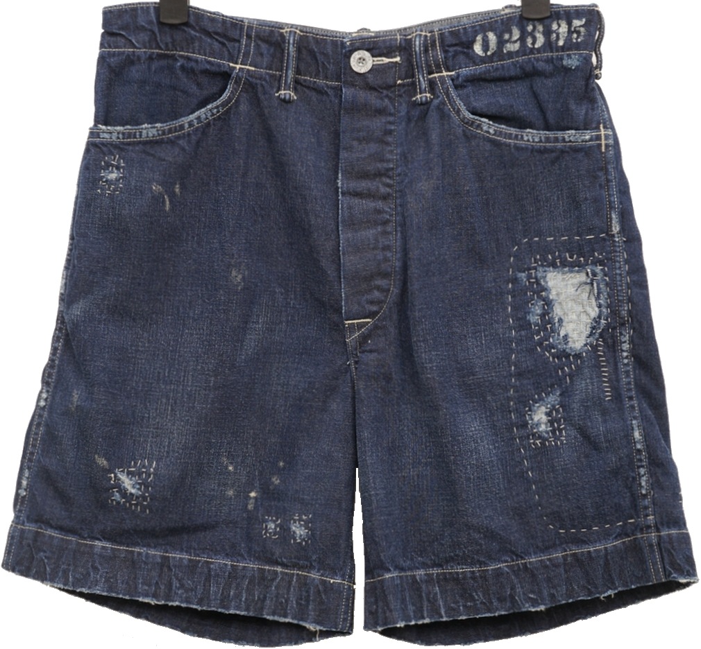 RRL/デニムショーツ Yahoo!オークション - 22SS 新品 RRL リペア インディゴ デニム