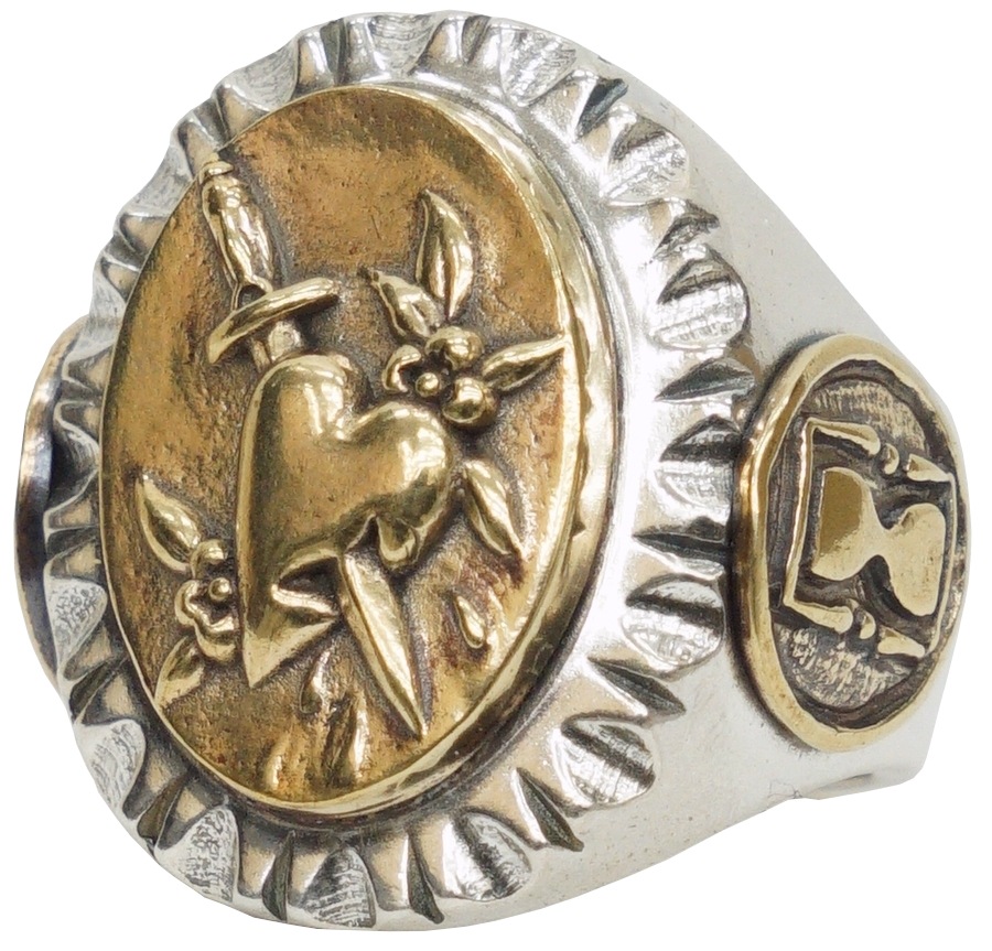 LHN Jewelry(���륨�������� ���奨�꡼) �ƹ��� �ϡ��� & ������ ��� �ϥ�ɥᥤ�� ��� Bleeding Heart Souvenir Ring
