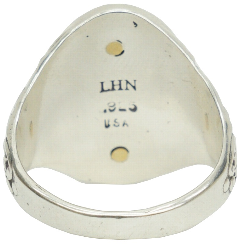 LHN Jewelry(���륨�������� ���奨�꡼) �ƹ��� �ϥ�ɥᥤ�� Ornate ���󥫡� ��� ����С� x �֥饹 ��� ��˥��å��� anchor ring silver brass