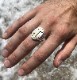 LHN Jewelry(���륨�������� ���奨�꡼) �ƹ��� �ϥ�ɥᥤ�� Ornate ���󥫡� ��� ����С� x �֥饹 ��� ��˥��å��� anchor ring silver brass