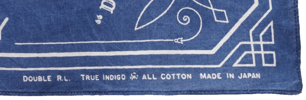 (���֥륢���륨��) RRL �������� ���� �� ���ƥå� �Х���� ����ǥ��� ������ Indigo Cotton Bandanna
