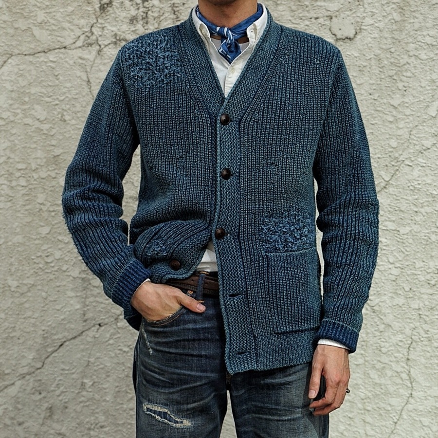 (���֥륢���륨��) RRL �������� ���� �� ���ƥå� �Х���� ����ǥ��� ������ Indigo Cotton Bandanna