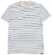 FAHERTY BRAND (�ե���ƥ� �֥���) �ܡ����� T����� �ۥ磻�� x �֥롼 ��� Heather Striped Tee White Azure